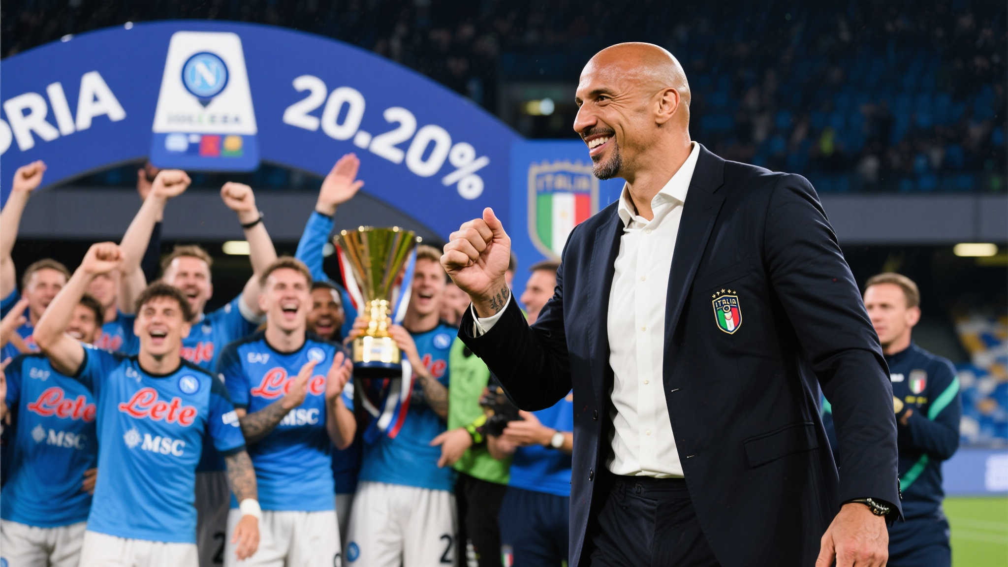 维埃里:相信加图索能带领意大利重返世界杯,祝他好运 其中尤以执教那不勒斯的时期最值得称赞——他率球队夺